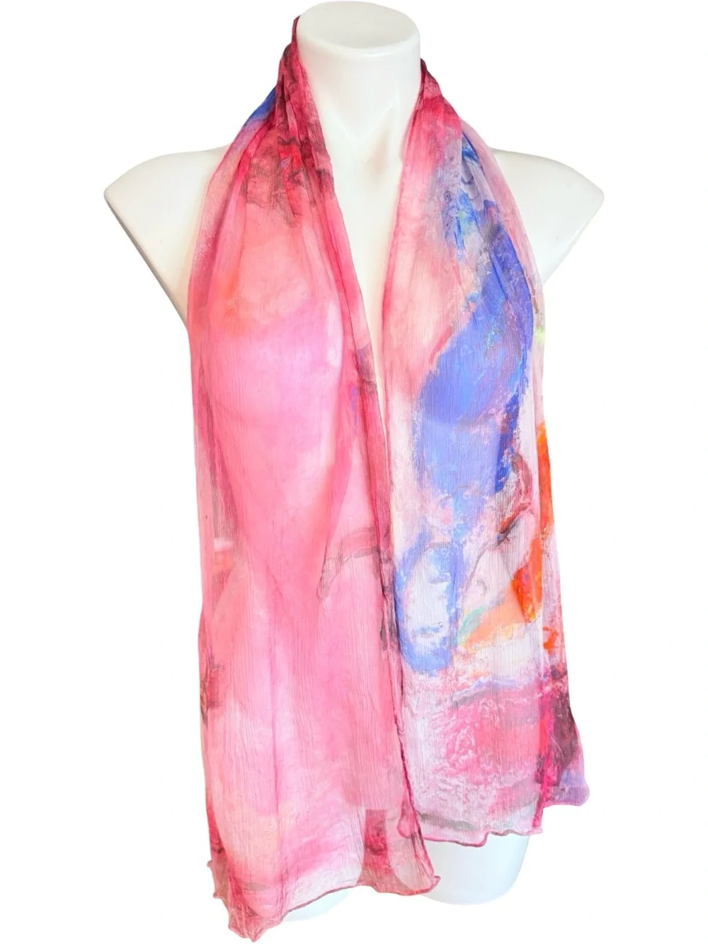 Marc Chagall Silk Scarf Song of Songs RMN Musée National Nice 13x60